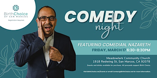 Comedy Night Supporting Birth Choice of San Marcos
