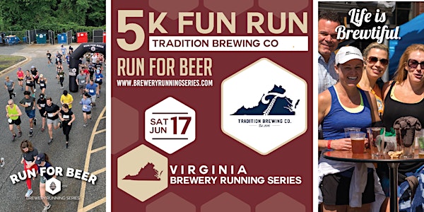 5k Beer Run x Tradition Brewery | 2023 VA Brewery Running Series