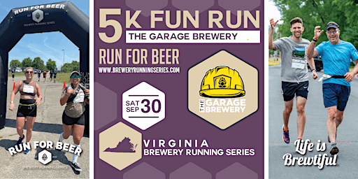 5k Beer Run x The Garage Brewery | 2023 VA Brewery Running Series
