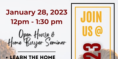 The DRAFT: Open House & Home Buyer Seminar