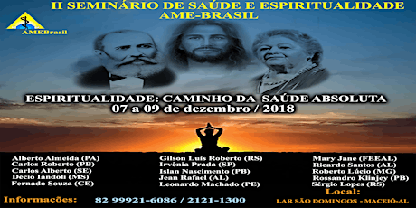 Imagem principal do evento II Seminário de Saúde e Espiritualidade da AME-BRASIL