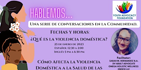 Una serie de conversaciones en la Communidad de Violencia Domestica.