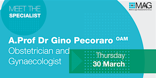 Meet the Specialist:A.Prof Gino Pecoraro(Obstetrician and Gynaecologist)