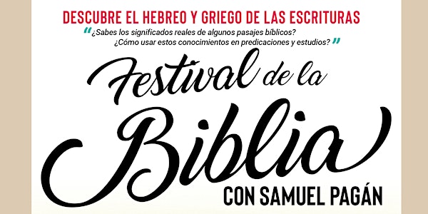 Festival de la Biblia con Samuel Pagán Concepción