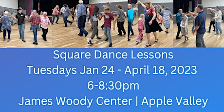 Square Dance and Line Dance Classes - Jan 24-Apr 18, 2023