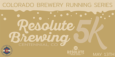Resolute Brewing 5k event logo