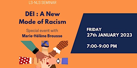 Special Event: "DEI: A New Mode of Racism" with Marie-Hélène Brousse