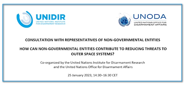 UNIDIR-UNODA Non-Governmental Entities Consultations