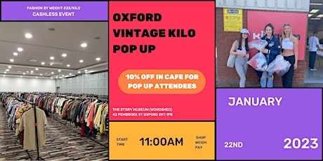 Oxford Vintage Kilo Pop Up - By Kilogarm 22nd January