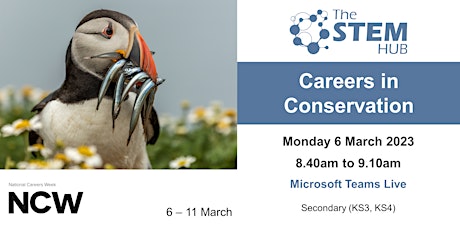 National Careers Week: Careers in Conservation SECONDARY