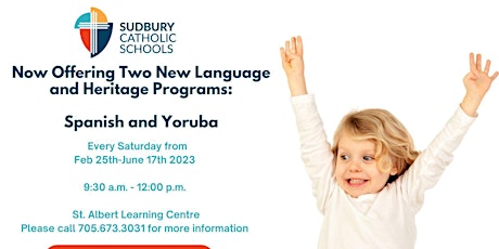 Spanish or Yoruba Language and Heritage Classes for K- grade 8 students