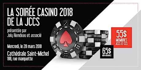 Soirée Casino de la JCCS Édition 2018, présenté par Joly Riendeau et associé primary image