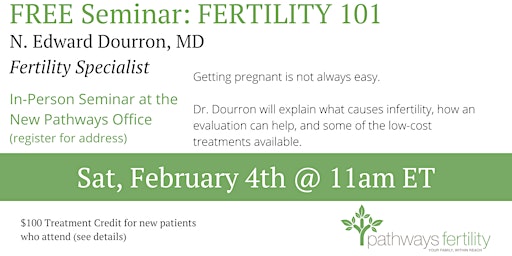 Fertility 101 Seminar with Dr. N. Edward Dourron