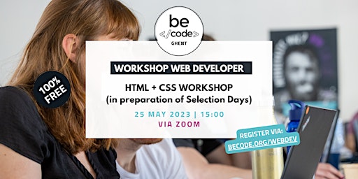 BeCode Gent - Code Workshop HTML + CSS