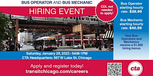 CTA Bus Operator & Bus Mechanic Career Fair