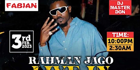 RAHMAN JAGO Live in ATLANTA
