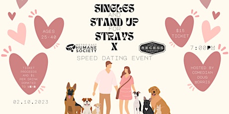 Singles & Stand Up for Strays : Metro East Humane Society Benefit Event