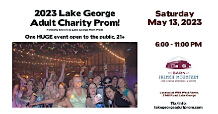 2023 Lake George Adult Charity Prom