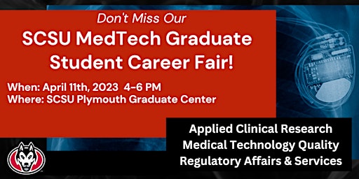 SCSU MedTech Graduate Student Career Fair - Employer Registration!