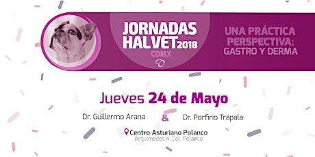 Imagen principal de Jornadas Halvet CDMX 2018: Una práctica perspectiva. Gastroenterología y Dermatología Veterinaria