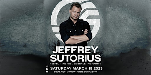 JEFFREY SUTORIUS - Stereo Live Dallas primary image
