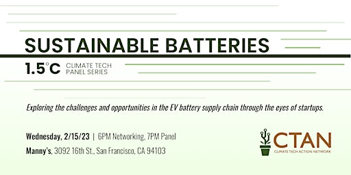 1.5 C - Sustainable Batteries Panel Event