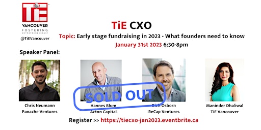TiE CXO - Early stage fundraising in 2023: What founders need to know