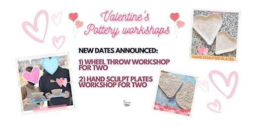 Valentine's Special - Pottery Hand Sculpt Plates Workshop
