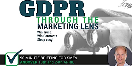 GDPR: Through the Marketing Lens. A Pragmatic Briefing for SMEs & Marketers primary image