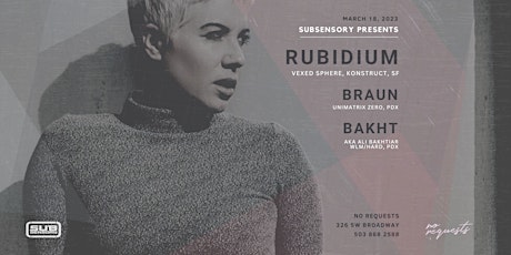 SubSensory presents: Rubidium (Vexed Sphere, SF)