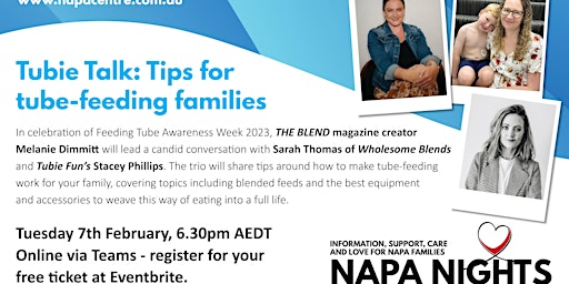 NAPA Nights: Tubie talk - tips for tube-feeding families