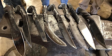 Railroad Spike Knife Class at War Horse Forge