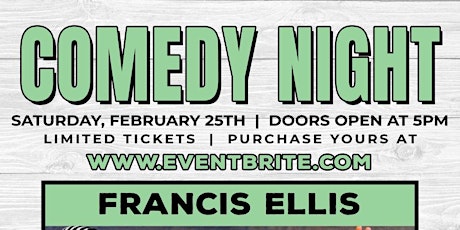 Francis Ellis Comedy Night @ The BeachHouse