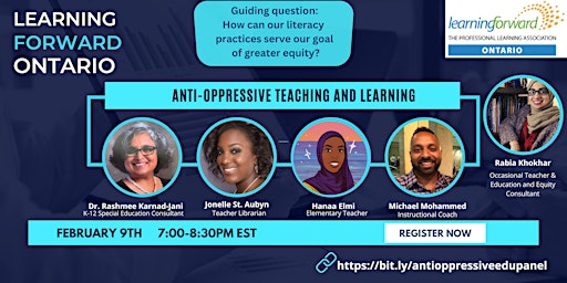 Anti-oppressive teaching and learning Panel Discussion