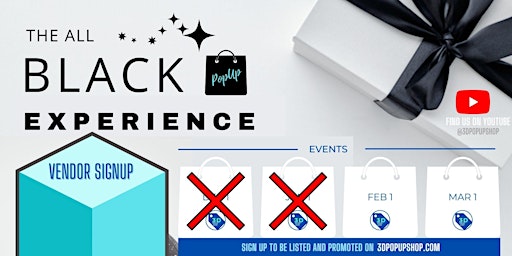The All-Black Popup Experience Vendor Signup