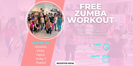 BEST DAY EVER X FREE GROUP ZUMBA EVENT @ FABLETICS WIREGRASS!