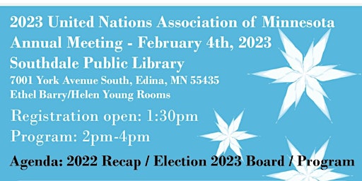 United Nations Association of MN 2023 Annual Meeting