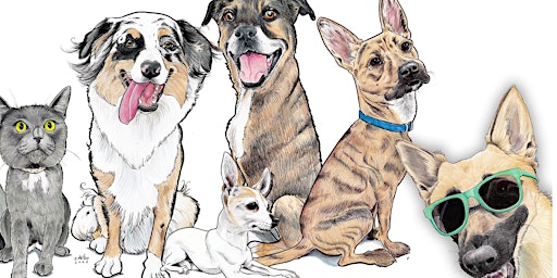 Dog Caricature Event-- Lucky Dog Bark & Brew Charlotte Location