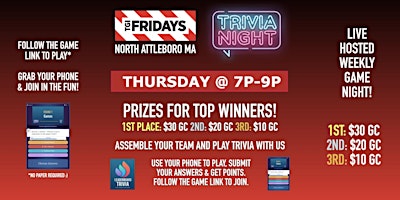 Trivia Game Night | TGI Fridays - North Attleborough MA