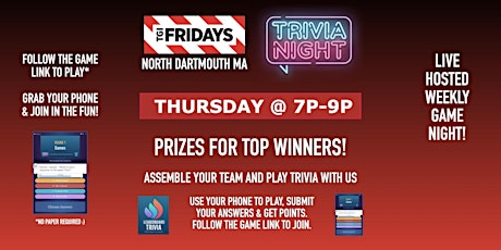 Trivia Game Night | TGI Fridays - North Dartmouth MA