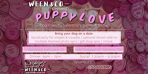 Puppy Love: Dog-Friendly Valentine's Dinner & Social