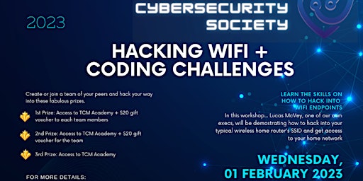 Feb Workshop: Hacking Wifi & Coding Challenges