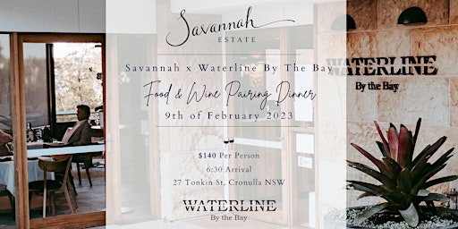 Savannah Estate food and wine dinner - Waterline By The Bay