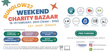 Bunglow37 Weekend Charity Bazaar (Day 1)