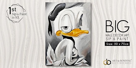 Sip & Paint Night : BIG Canvas - Donald Duck