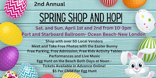 Shop and Hop! Easter Egg Hunt- Noon Start time