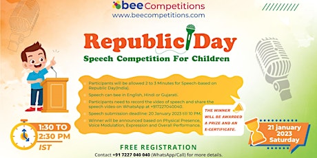 Hauptbild für Republic Day Speech Competition For Children
