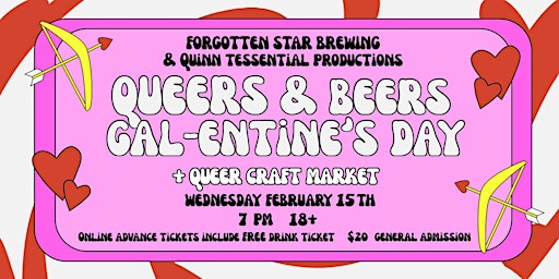 Queers & Beers Brewery Drag Show: Gal-entines Day