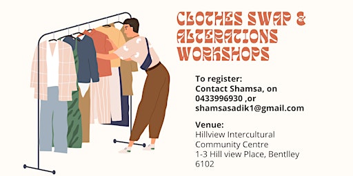 Walk-in Projects,  Clothes swap & Alterations workshops