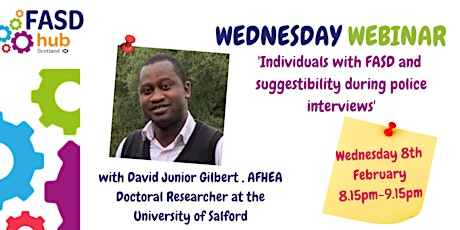 Wednesday Webinar with David Junior Gilbert
